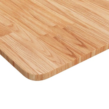 vidaXL Επιφάνεια Τραπεζιού Τετράγωνη Αν. Καφέ 60x60x1,5cm Ξύλο Δρυς 1 τεμ.
