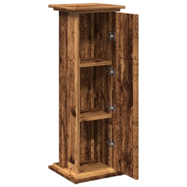 vidaXL Βάση Οθόνης με Αποθ. Όψη Παλαιού Ξύλου 31x30x90 εκ. Επεξ. Ξύλο