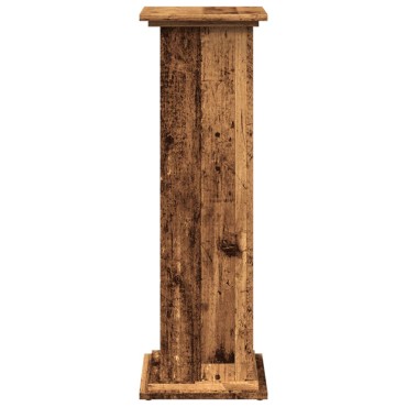 vidaXL Βάση Οθόνης με Αποθ. Όψη Παλαιού Ξύλου 31x30x90 εκ. Επεξ. Ξύλο