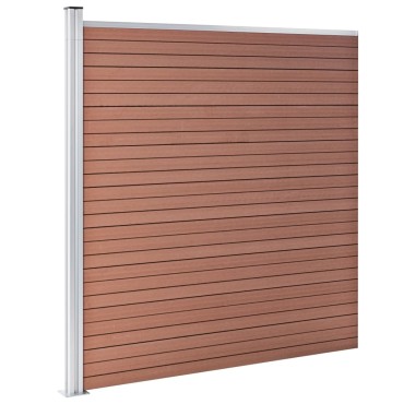 vidaXL Πάνελ Περίφραξης Καφέ 872x186cm από WPC