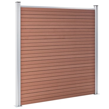 vidaXL Πάνελ Περίφραξης Καφέ 1218x186cm από WPC