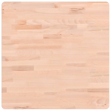vidaXL Επιφάνεια Τραπεζιού Τετράγωνη 60x60x2,5cm Μασίφ Ξύλο Οξιάς 1 τεμ.