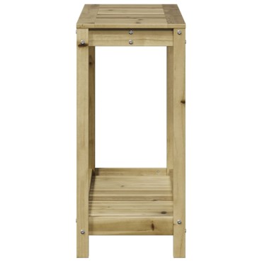 vidaXL Τραπέζι Κηπουρικής με Ράφι 108 x 35 x 75 εκ. Εμποτ. Ξύλο Πεύκου