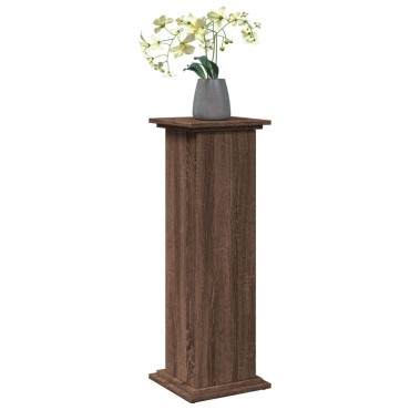 vidaXL Βάση Οθόνης με Αποθ. Καφέ Δρυς 31x30x90 εκ. Επεξεργασμένο Ξύλο