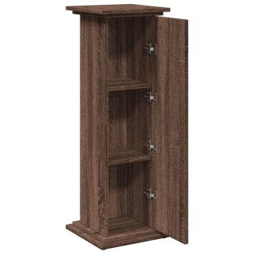 vidaXL Βάση Οθόνης με Αποθ. Καφέ Δρυς 31x30x90 εκ. Επεξεργασμένο Ξύλο