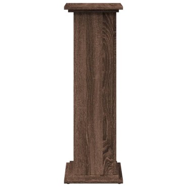 vidaXL Βάση Οθόνης με Αποθ. Καφέ Δρυς 31x30x90 εκ. Επεξεργασμένο Ξύλο