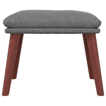 vidaXL Υποπόδιο Ανοιχτό Γκρι 45x29,5x35 Υφασμάτινο 45x29,5x35cm 1 τεμ.