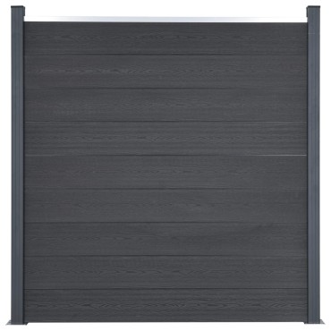 vidaXL Σετ Πάνελ Περίφραξης Γκρι 180x186cm από WPC