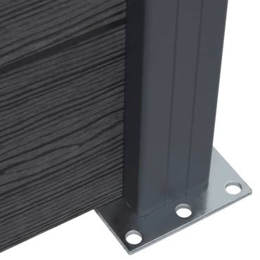 vidaXL Σετ Πάνελ Περίφραξης Γκρι 180x186cm από WPC