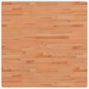 vidaXL Επιφάνεια Τραπεζιού Τετράγωνη 90x90x4cm Μασίφ Ξύλο Οξιάς 1 τεμ.