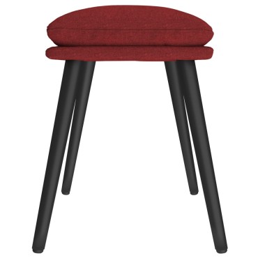 vidaXL Υποπόδιο Μπορντό 45x29,5x35cm Υφασμάτινο 1 τεμ.