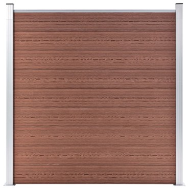 vidaXL Πάνελ Περίφραξης Καφέ 1564x186cm από WPC