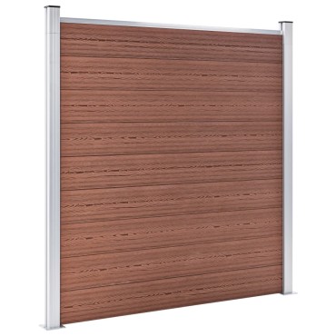 vidaXL Πάνελ Περίφραξης Καφέ 1564x186cm από WPC