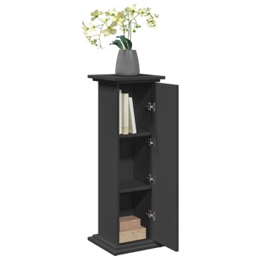 vidaXL Βάση Οθόνης με Αποθ. Μαύρο 31x30x90 εκ. Επεξεργασμένο Ξύλο