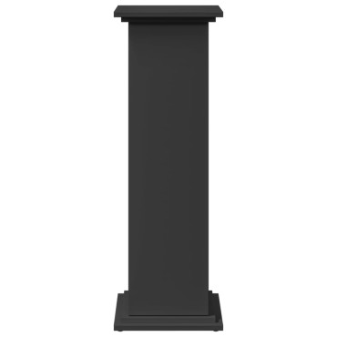 vidaXL Βάση Οθόνης με Αποθ. Μαύρο 31x30x90 εκ. Επεξεργασμένο Ξύλο