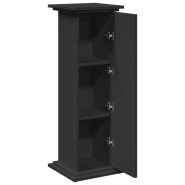 vidaXL Βάση Οθόνης με Αποθ. Μαύρο 31x30x90 εκ. Επεξεργασμένο Ξύλο