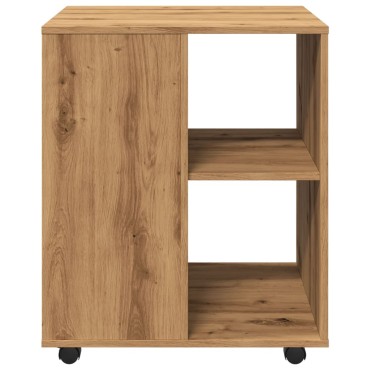 vidaXL Ντουλάπι Τροχήλατο Αρτισιανή Δρυς 60x53x72cm Επεξεργ. Ξύλο 1 τεμ.