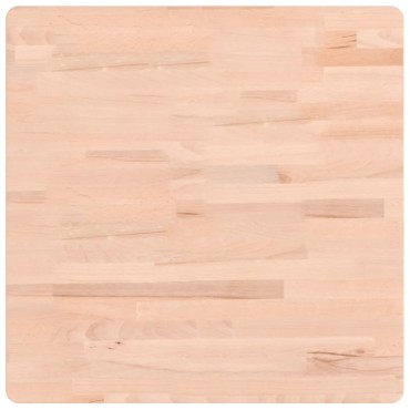 vidaXL Επιφάνεια Τραπεζιού Τετράγωνη 60x60x4cm Μασίφ Ξύλο Οξιάς 1 τεμ.