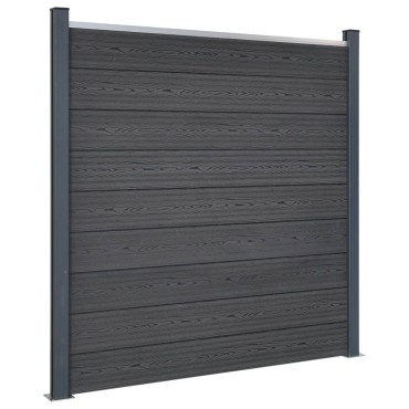 vidaXL Σετ Πάνελ Περίφραξης Καφέ 353x186cm από WPC