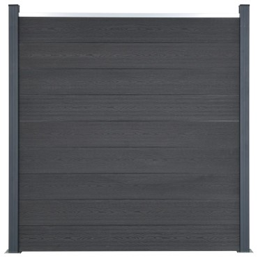 vidaXL Σετ Πάνελ Περίφραξης Γκρι 699x186cm από WPC