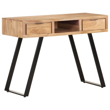 vidaXL Γραφείο Live Edge 107x45x79cm από Μασίφ Ξύλο Ακακίας 1 τεμ.