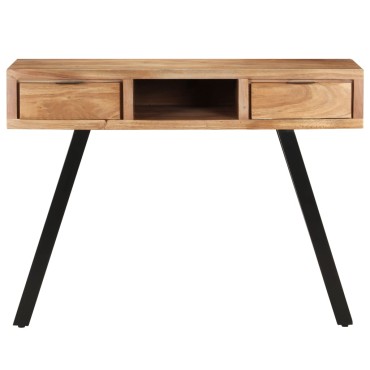 vidaXL Γραφείο Live Edge 107x45x79cm από Μασίφ Ξύλο Ακακίας 1 τεμ.
