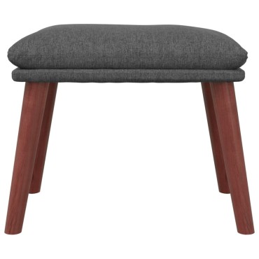 vidaXL Υποπόδιο Σκούρο Γκρι 45x29,5x35cm Υφασμάτινο 1 τεμ.