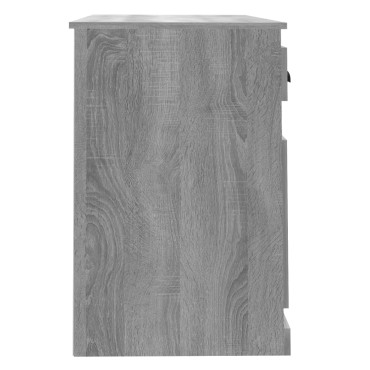 vidaXL Γραφείο με Συρτάρι Γκρι Sonoma 115x50x75cm Επεξεργασμένο Ξύλο 1 τεμ.