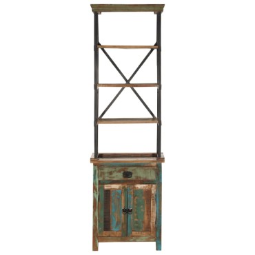 vidaXL Ντουλάπι Ψηλό 55x30x180cm από Μασίφ Ανακυκλωμένο Ξύλο 1 τεμ.