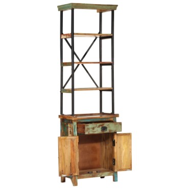 vidaXL Ντουλάπι Ψηλό 55x30x180cm από Μασίφ Ανακυκλωμένο Ξύλο 1 τεμ.