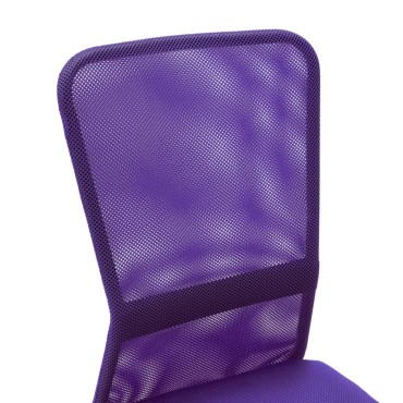 vidaXL Καρέκλα Γραφείου Μοβ 44x52x100cm Διχτυωτό Ύφασμα 1 τεμ.