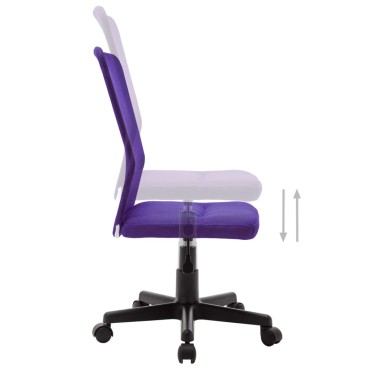 vidaXL Καρέκλα Γραφείου Μοβ 44x52x100cm Διχτυωτό Ύφασμα 1 τεμ.
