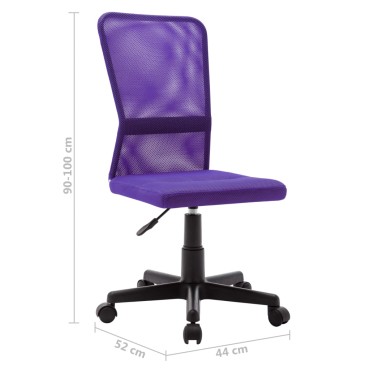 vidaXL Καρέκλα Γραφείου Μοβ 44x52x100cm Διχτυωτό Ύφασμα 1 τεμ.