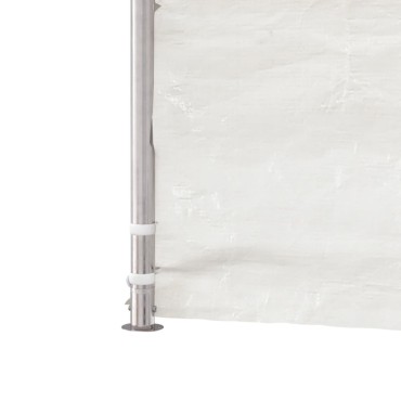 vidaXL Κιόσκι με Τέντα Λευκό 8,92 x 5,88 x 3,75 μ. από Πολυαιθυλένιο
