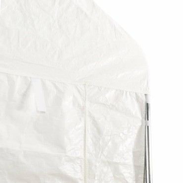 vidaXL Κιόσκι με Τέντα Λευκό 4,46 x 5,88 x 3,75 μ. από Πολυαιθυλένιο