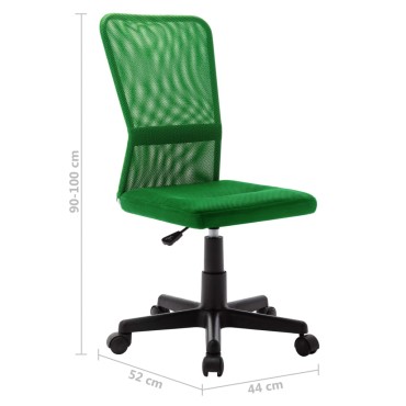 vidaXL Καρέκλα Γραφείου Πράσινη 44x52x100cm Διχτυωτό Ύφασμα 1 τεμ.
