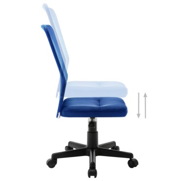 vidaXL Καρέκλα Γραφείου Μπλε 44x52x100cm Διχτυωτό Ύφασμα 1 τεμ.