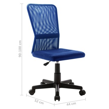 vidaXL Καρέκλα Γραφείου Μπλε 44x52x100cm Διχτυωτό Ύφασμα 1 τεμ.