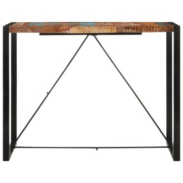 vidaXL Τραπέζι Μπαρ 140x70x110cm από Μασίφ Ανακυκλωμένο Ξύλο 1 τεμ.