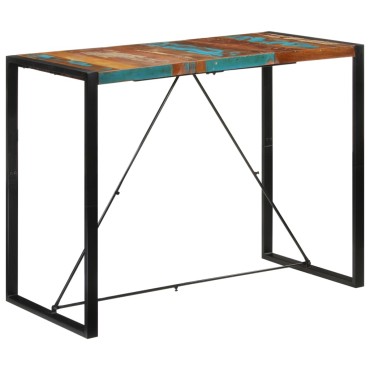 vidaXL Τραπέζι Μπαρ 140x70x110cm από Μασίφ Ανακυκλωμένο Ξύλο 1 τεμ.