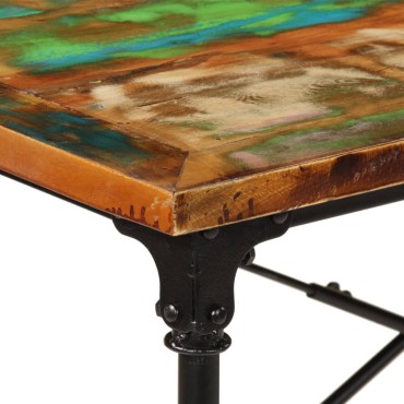 vidaXL Τραπεζαρία 220x90x77cm από Μασίφ Ανακυκλωμένο Ξύλο 1 τεμ.