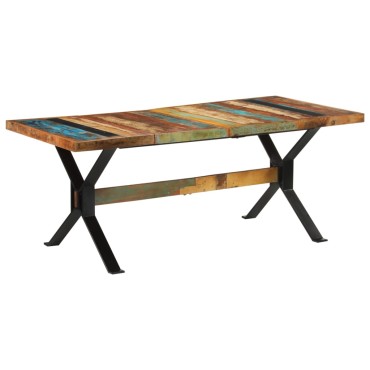 vidaXL Τραπεζαρία 180x90x73cm από Μασίφ Ανακυκλωμένο Ξύλο 1 τεμ.