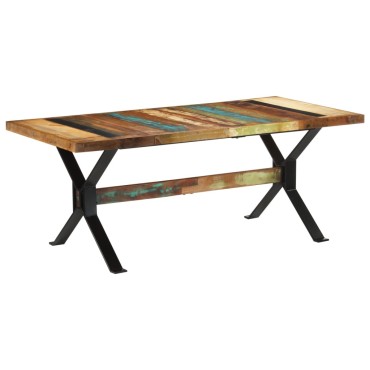 vidaXL Τραπεζαρία 180x90x73cm από Μασίφ Ανακυκλωμένο Ξύλο 1 τεμ.