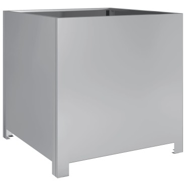 vidaXL Ζαρντινιέρα Κήπου 50x50x50 εκ. από Γαλβανισμένο Χάλυβα