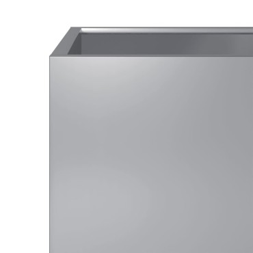 vidaXL Ζαρντινιέρα Κήπου 50x50x50 εκ. από Γαλβανισμένο Χάλυβα