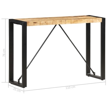 vidaXL Τραπέζι Κονσόλα 110x35x76cm από Μασίφ Ξύλο Μάνγκο 1 τεμ.