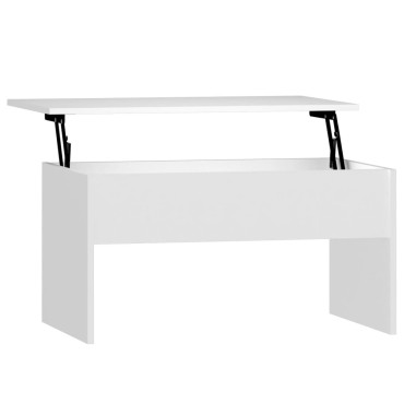vidaXL Τραπεζάκι Σαλονιού Λευκό 80x50,5x41,5cm Επεξεργ. Ξύλο 1 τεμ.