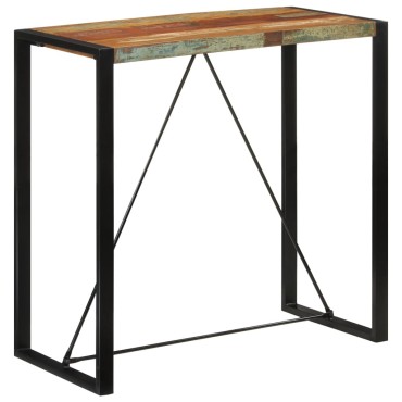vidaXL Τραπέζι Μπαρ 110x55x110cm από Μασίφ Ανακυκλωμένο Ξύλο 1 τεμ.
