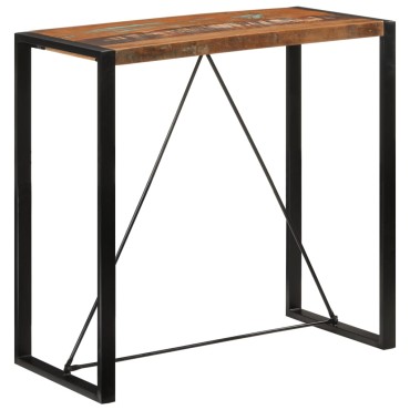 vidaXL Τραπέζι Μπαρ 110x55x110cm από Μασίφ Ανακυκλωμένο Ξύλο 1 τεμ.
