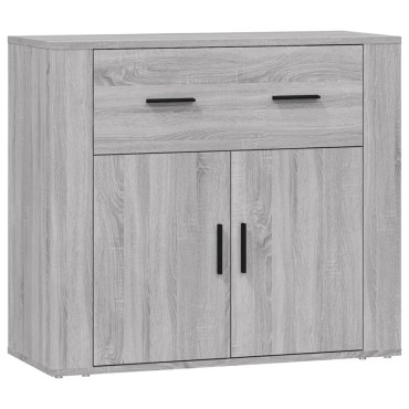 vidaXL Ντουλάπι Γκρι Sonoma 80x33x70cm από Επεξεργασμένο Ξύλο 1 τεμ.